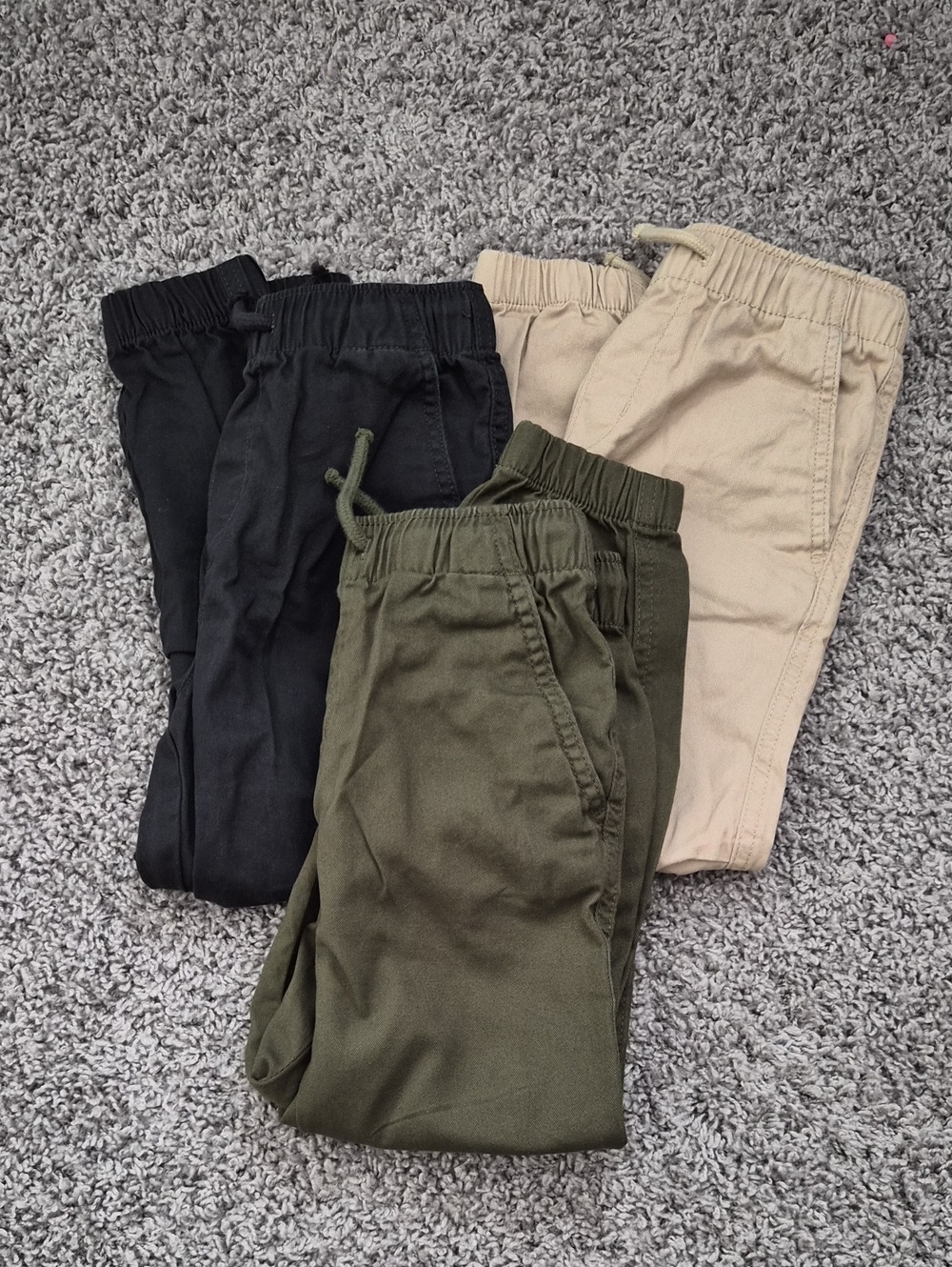 H&M Kids Joggers in Black, Olive & Khaki